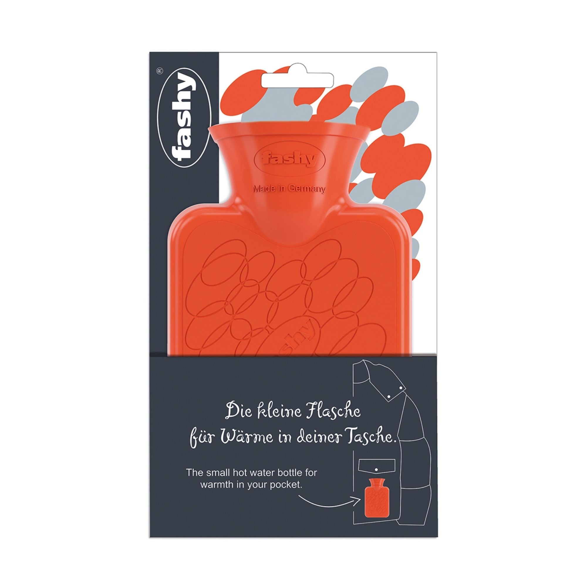 0.3 Litre Red Mini Hot Water Bottle Pocket Warmer in Box