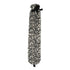 2 Litre Long Hot Water Bottle with Snowy Leopard Faux Fur Cover and Ribbon Tie
