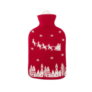 2 Litre Sanger Hot Water Bottle with Santa Claus Cover - Front