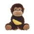 Gorilla with Banana Snuggable Hottie Heatable Animal Toy with Microwavable Pouch