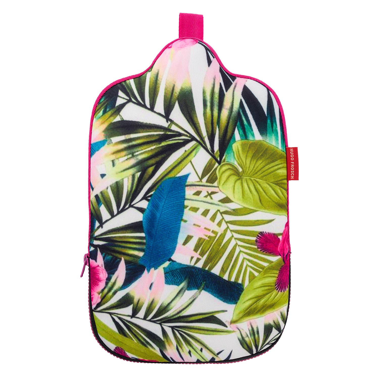 2 Litre Eco Hot Water Bottle with Jungle Print Zip Cover (rubberless)