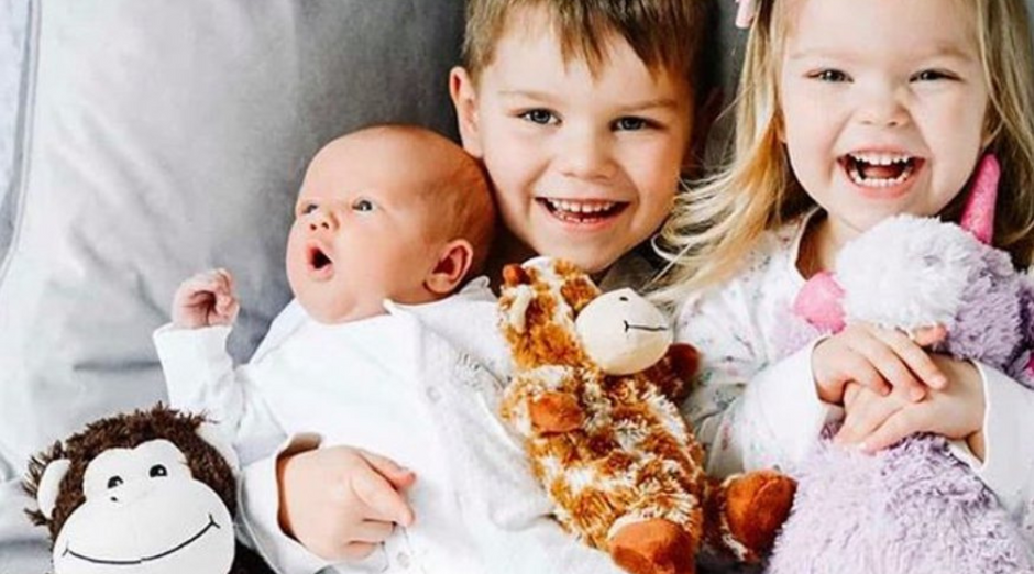 Kids opening their presents