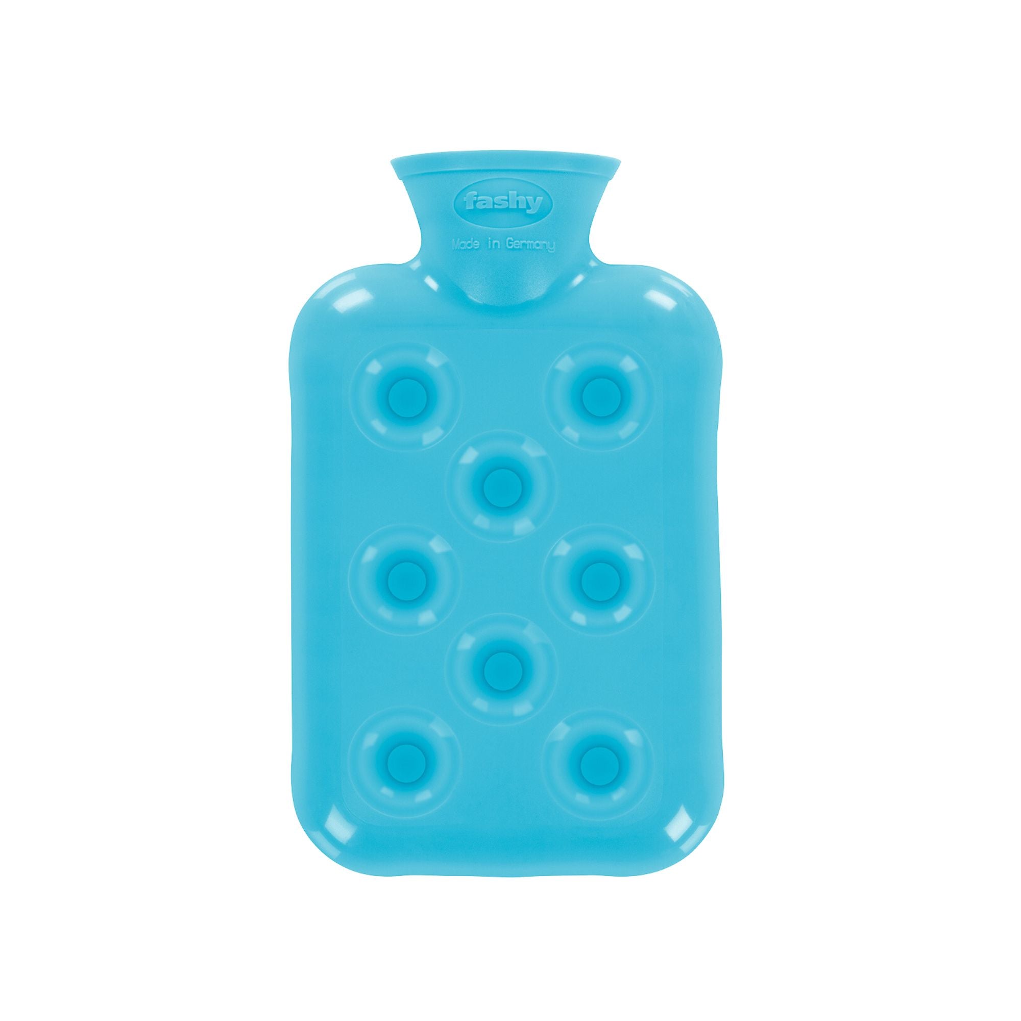 0.5 Litre Blue Honeycomb Pattern Padded Fashy Hot Water Bottle