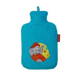 0.8 Litre Eco Hot Water Bottle with Benjamin the Elephant Cover (rubberless)