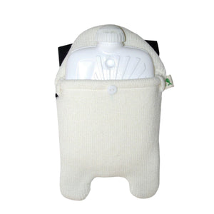 0.8 Litre Eco Hot Water Bottle with Pug Cover - Back