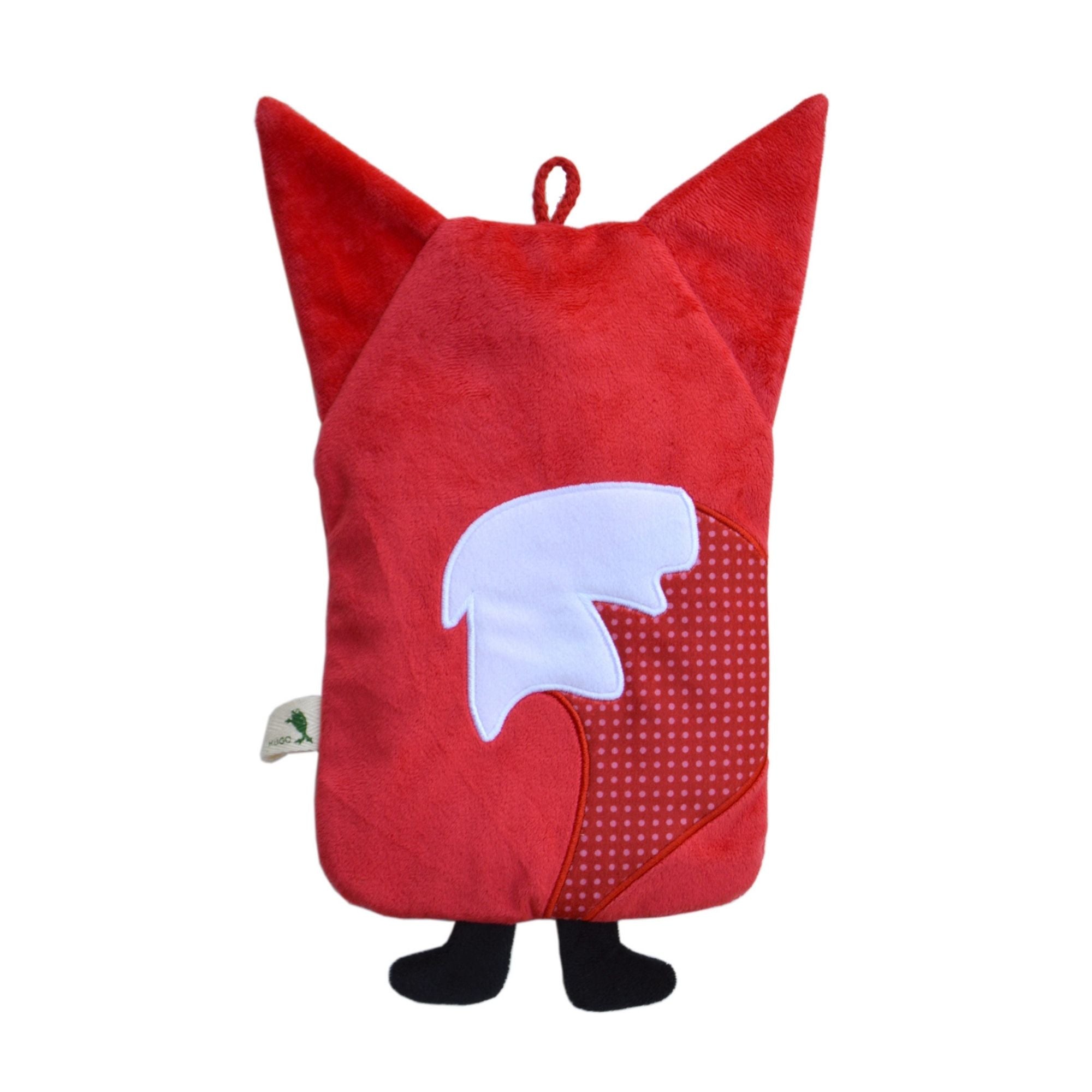 0.8 Litre Eco Hot Water Bottle with Red Fox Cover - Back