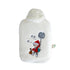 0.8 Litre Eco Hot Water Bottle with Sandman with Dandelion Soft Fleece White Cover (rubberless)