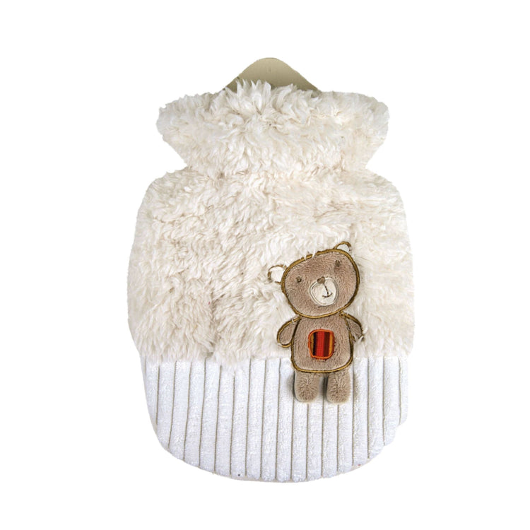 0.8 Litre Sanger Hot Water Bottle with Cuddly Teddy Bear Cover