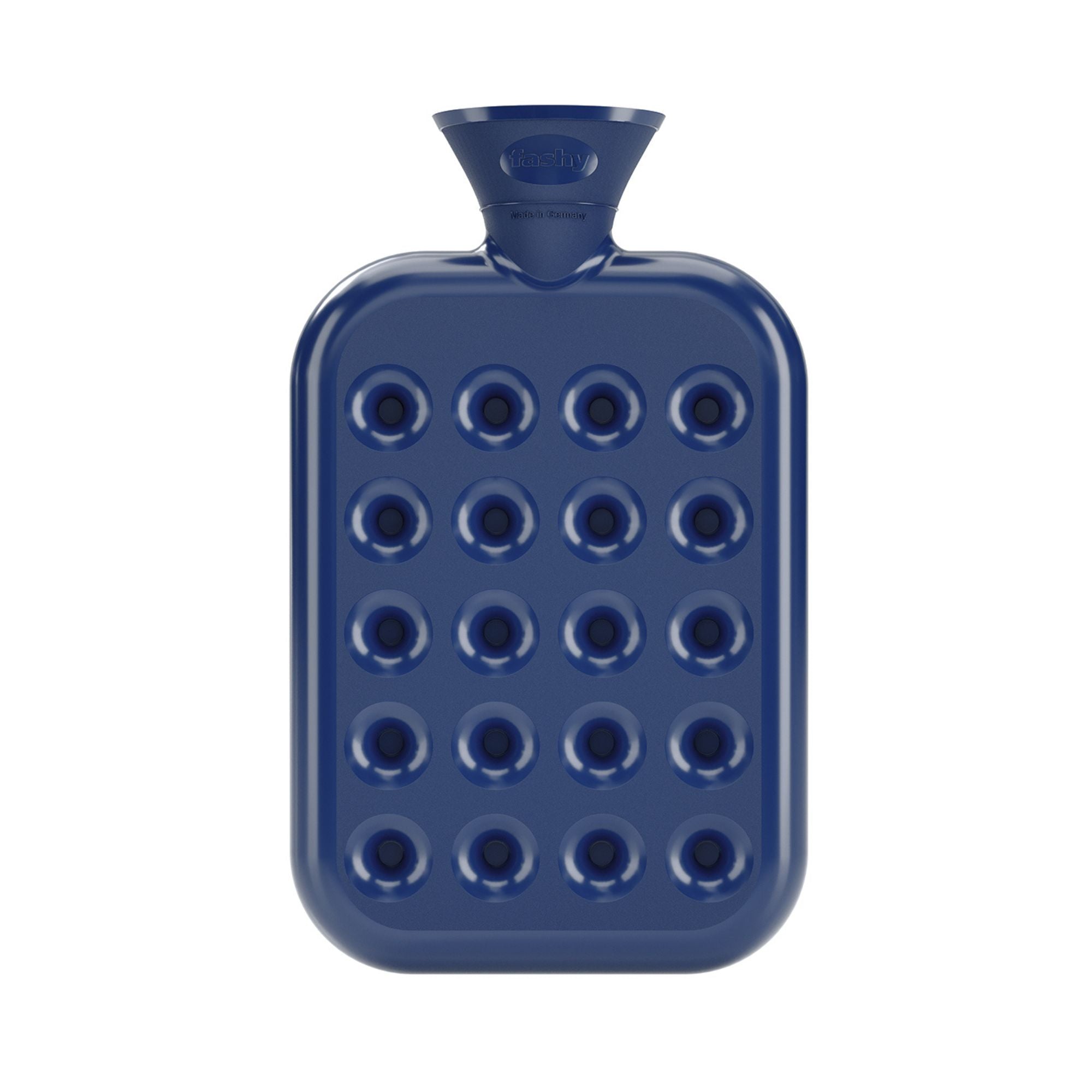 1.2 Litre Dark Blue Honeycomb Pattern Padded Fashy Hot Water Bottle