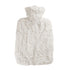 1.8 Litre Hot Water Bottle with White Luxury Faux Fur Cover (rubberless)