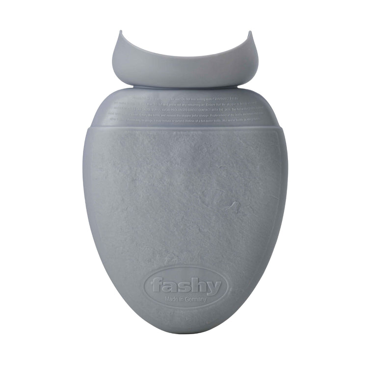 1.8 Litre Light Grey Pebble Shaped Smart Hot Water Bottle - Open