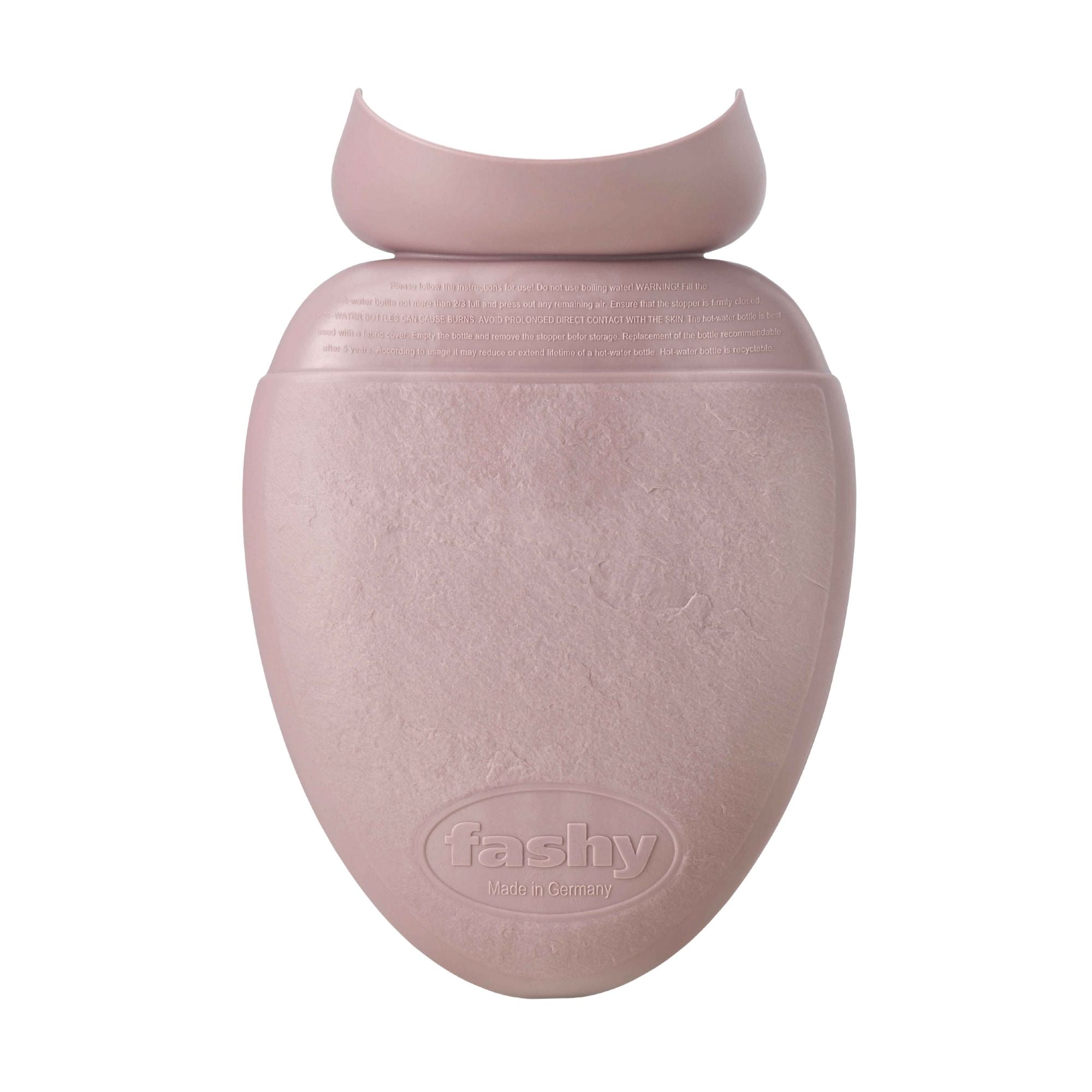 1.8 Litre Light Rose Smart Pebble Shaped Smart Hot Water Bottle - Open