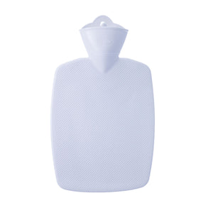 1.8 Litre Part Ribbed White Hot Water Bottle (rubberless)