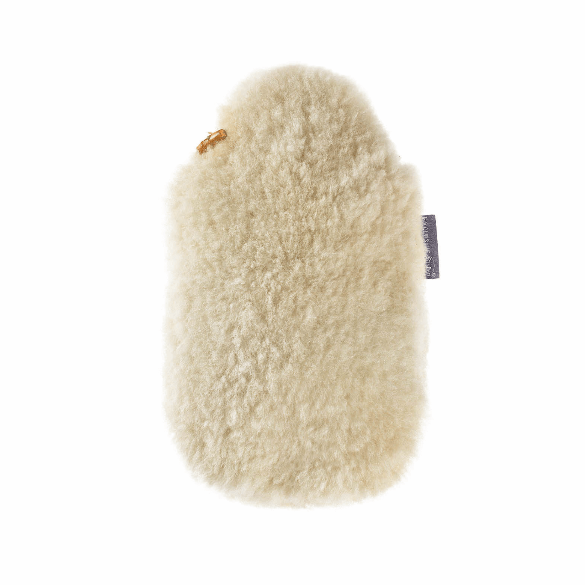 2 Litre Fashy Hot Water Bottle with Cream Real Lambskin Cover