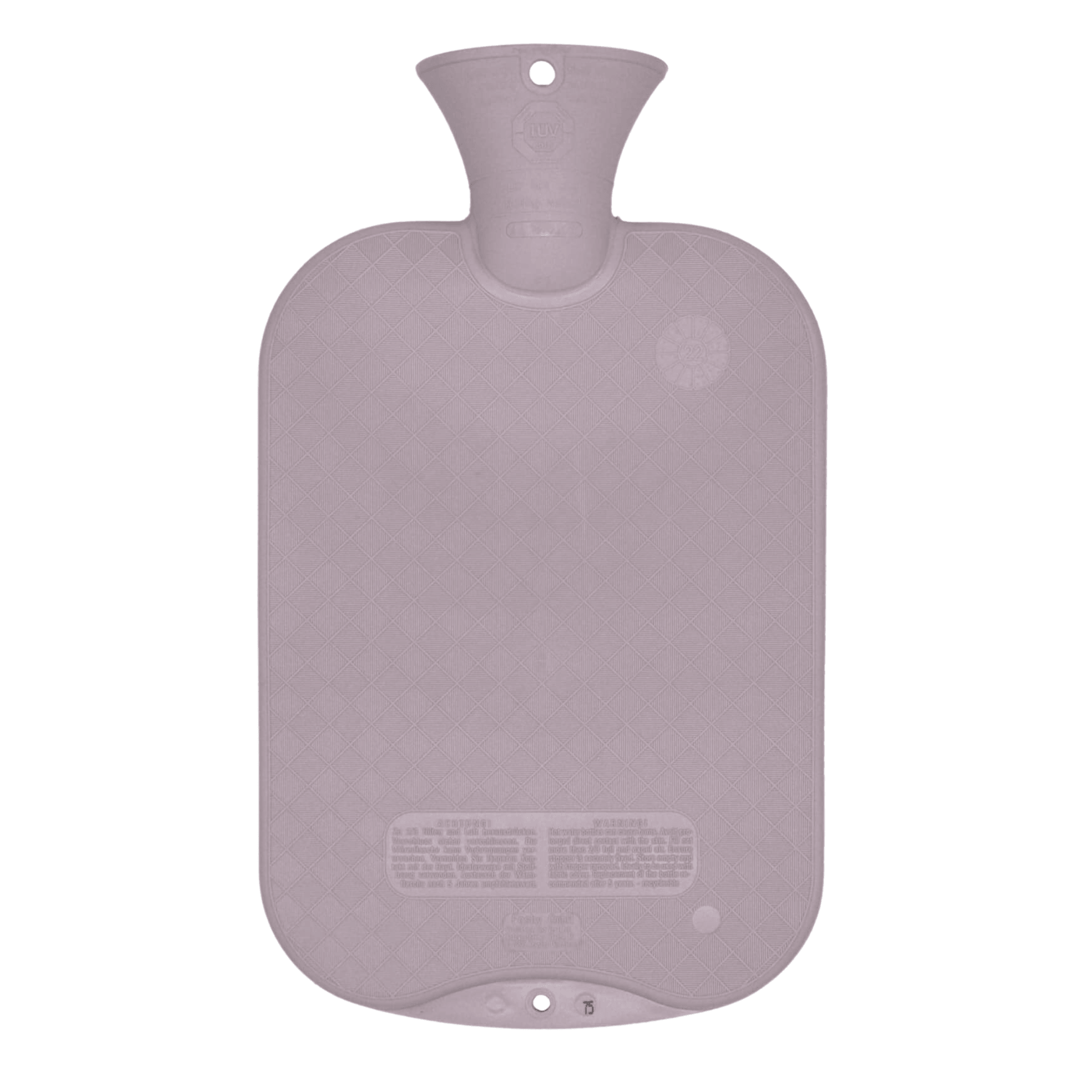 2 Litre Lavender Single Ribbed Fashy Hot Water Bottle