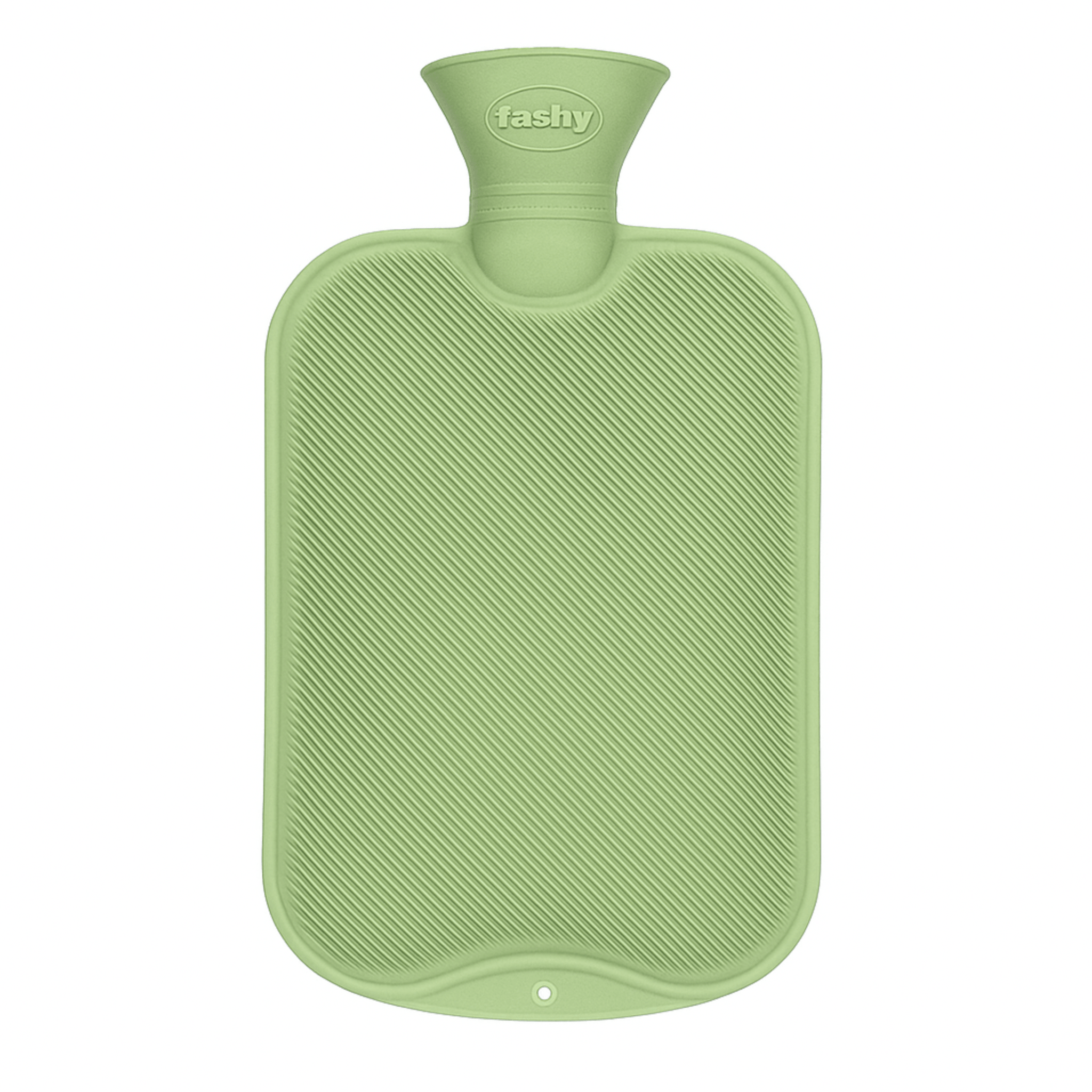 2 Litre Pastel Green Single Ribbed Fashy Hot Water Bottle