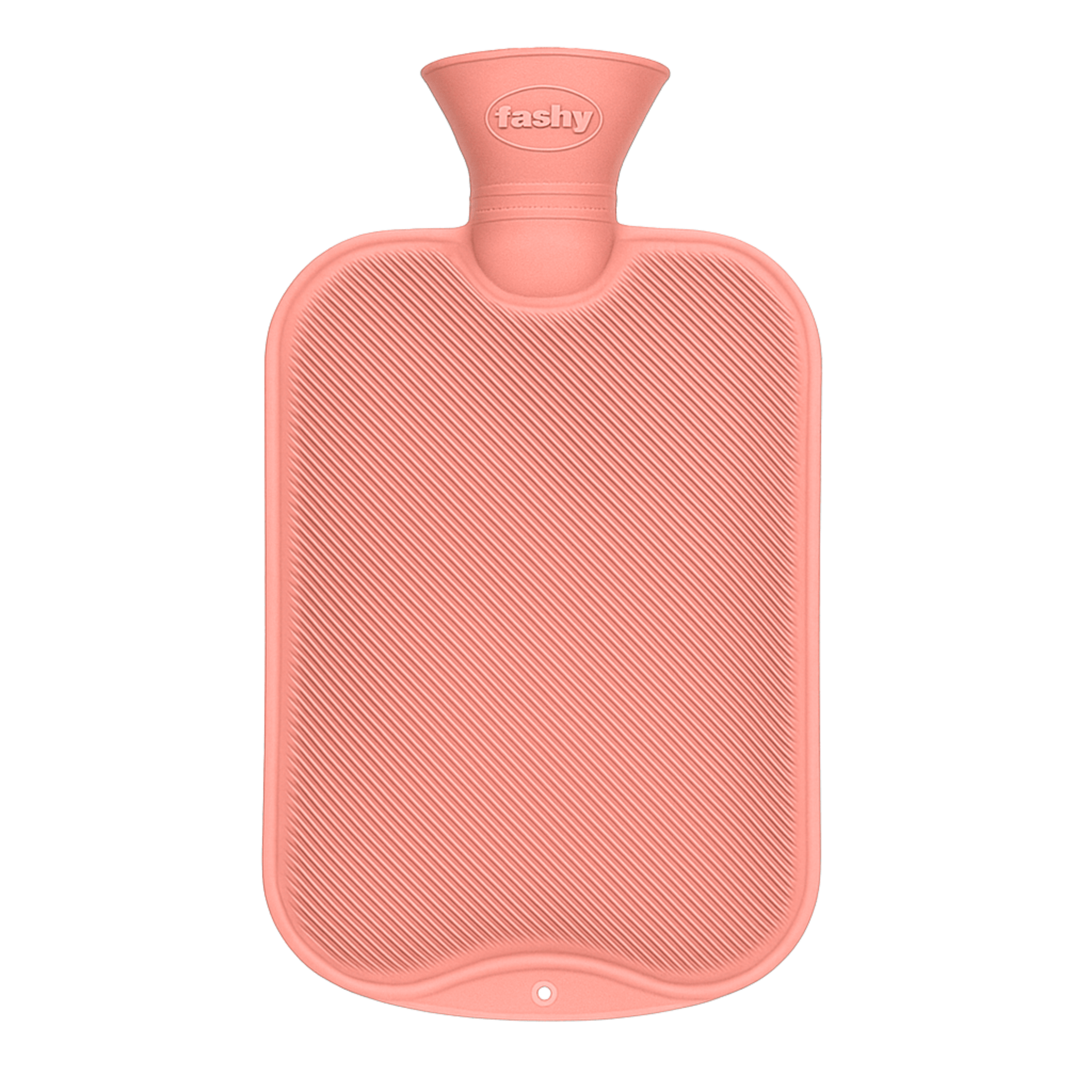 2 Litre Pastel Pink Single Ribbed Fashy Hot Water Bottle