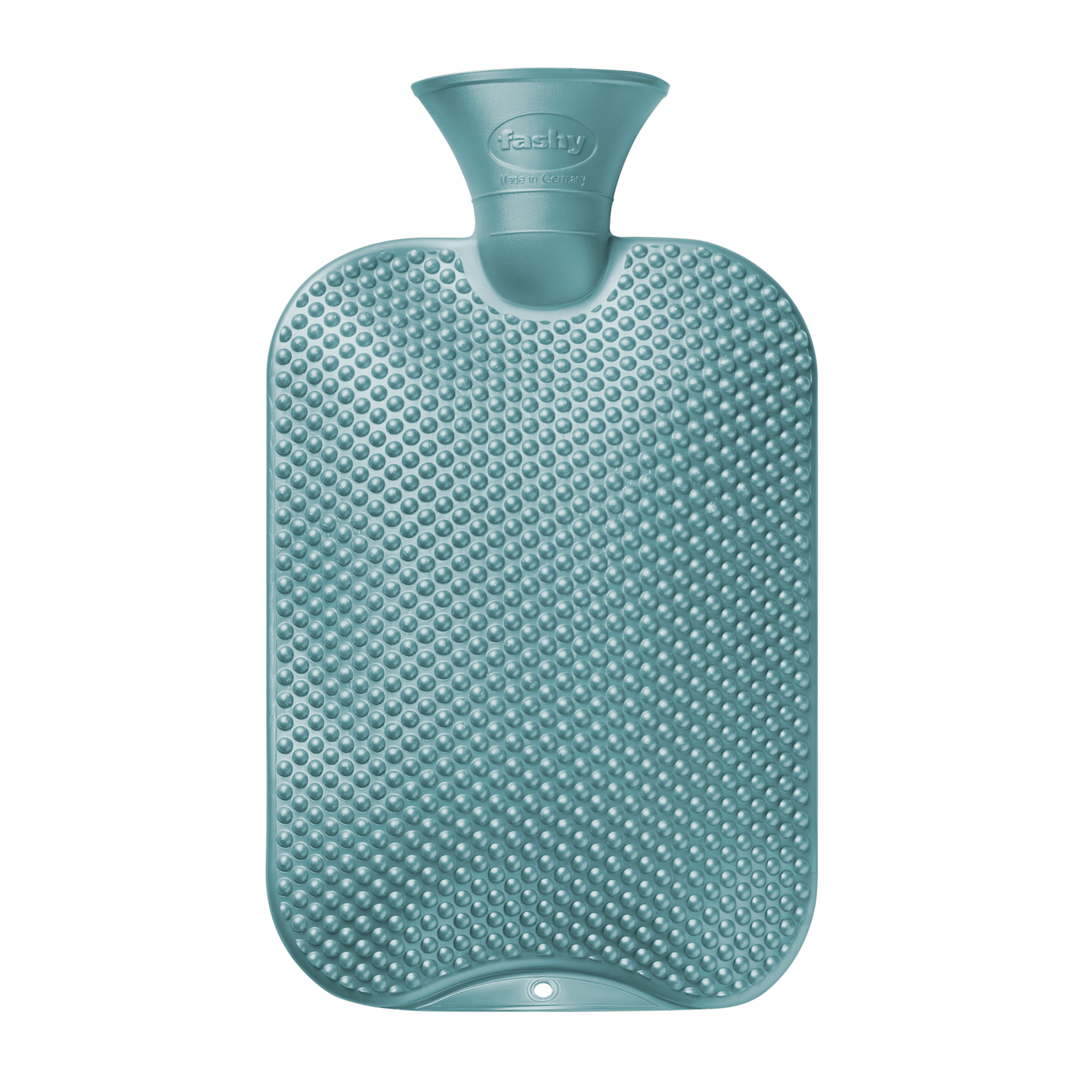 2 Litre Metallic Petrol Single Ribbed Fashy Hot Water Bottle with Massage Knob