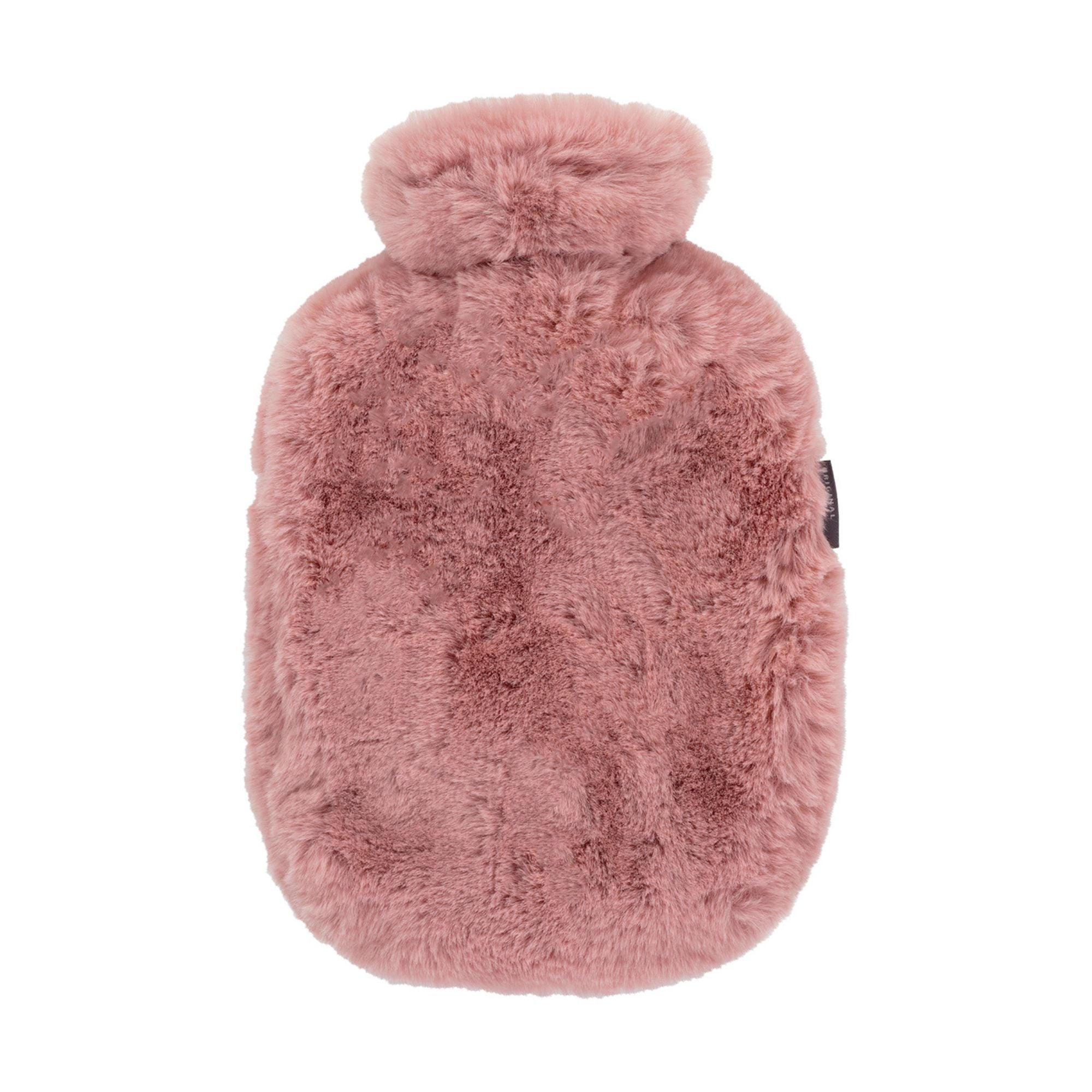 2 Litre Fashy Hot Water Bottle with Blush Pink Extra Soft Cover