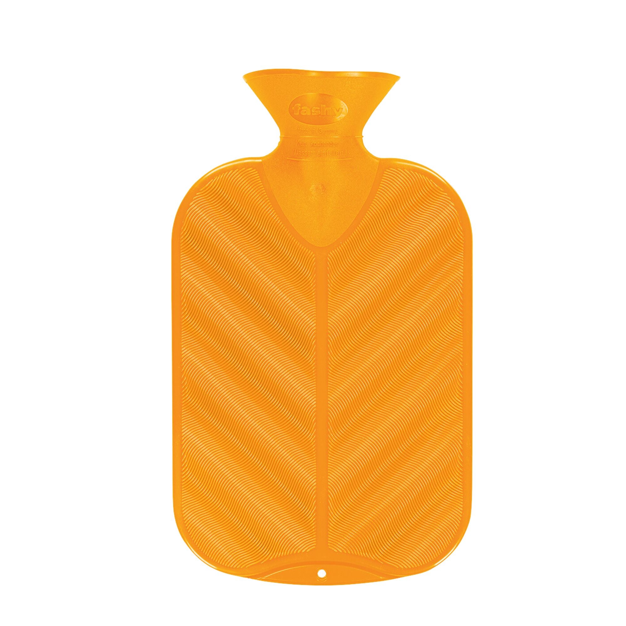 2 Litre Orange 3D Wave Pattern Fashy Hot Water Bottle