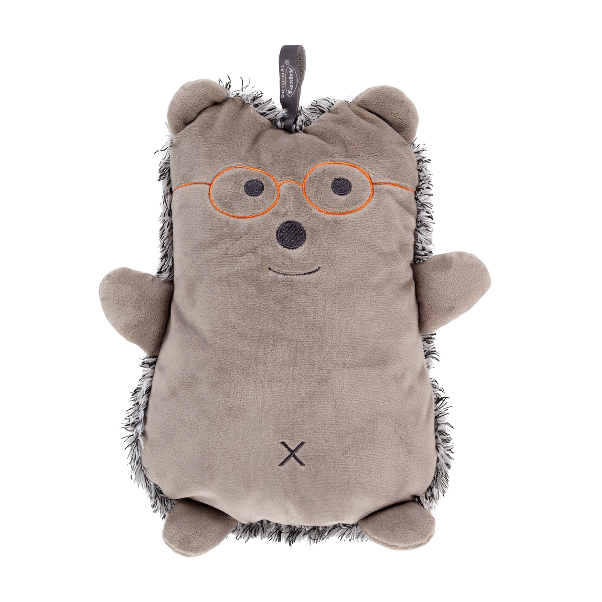 0.8 Litre Luxury Hot Water Bottle with Plush Hedgehog Cuddly Toy Cover