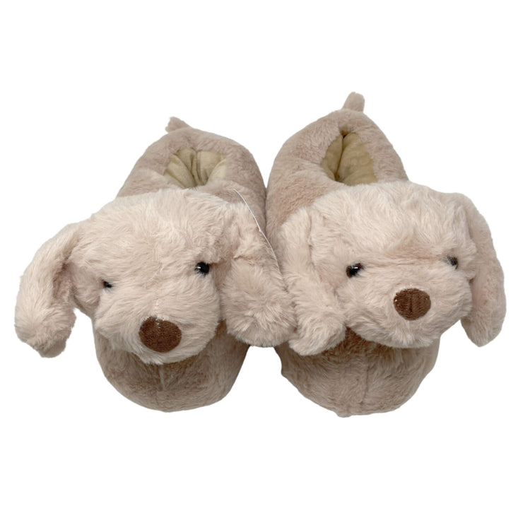 Dylan The Beige Puppy Novelty 3D Slippers - Main Image