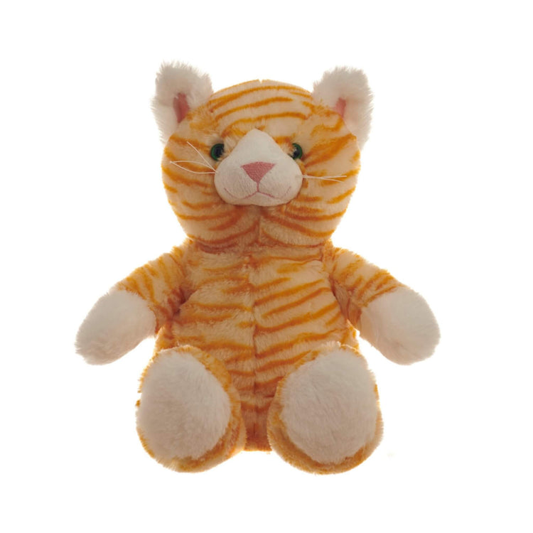 Ginger Cat Snuggable Hottie Heatable Animal Toy with