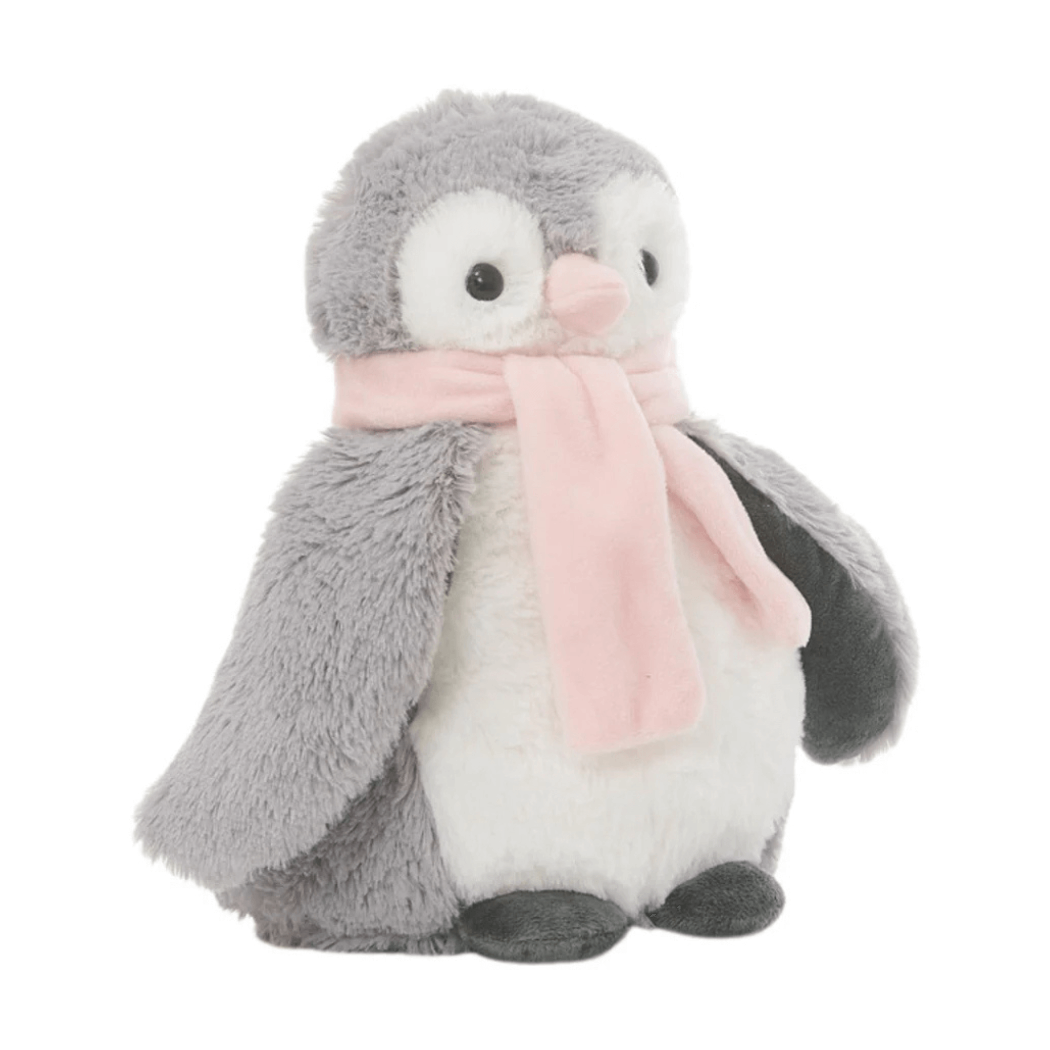 Penguin with Scarf Snuggable Hottie Heatable Animal Toy with Microwavable Pouch