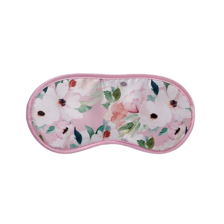 Pink Floral Eye Mask and Ear Plugs