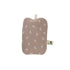 0.2 Litre Luxury Mini Hot Water Bottle with Pastel Brown Anchor Organic Cotton Cover (rubberless)