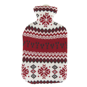 2 Litre Sanger Hot Water Bottle with Knitted North Star Cover