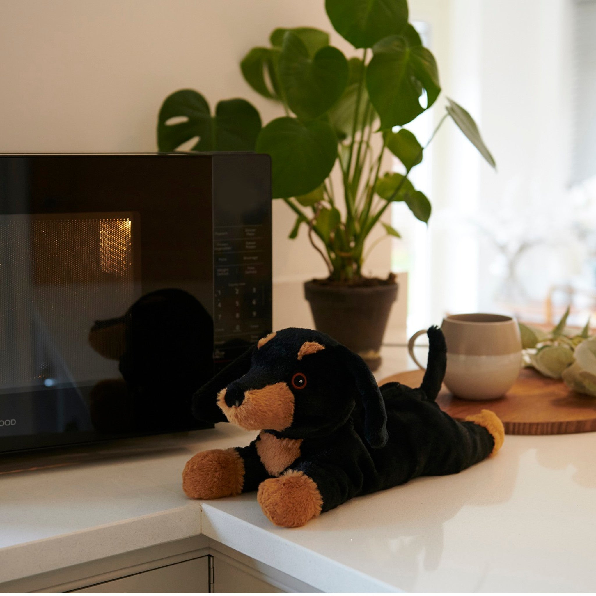Cozy Plush Dachshund Microwave Animal Toy