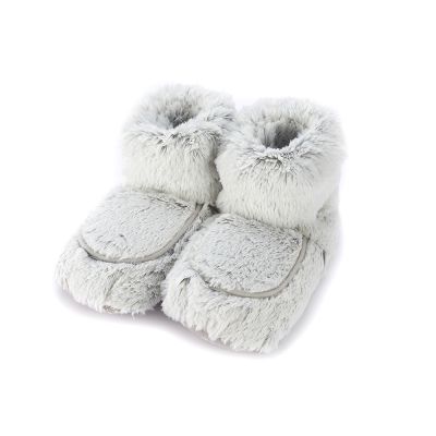 Luxury Heatable Marshmallow Grey Cozy Body Boots