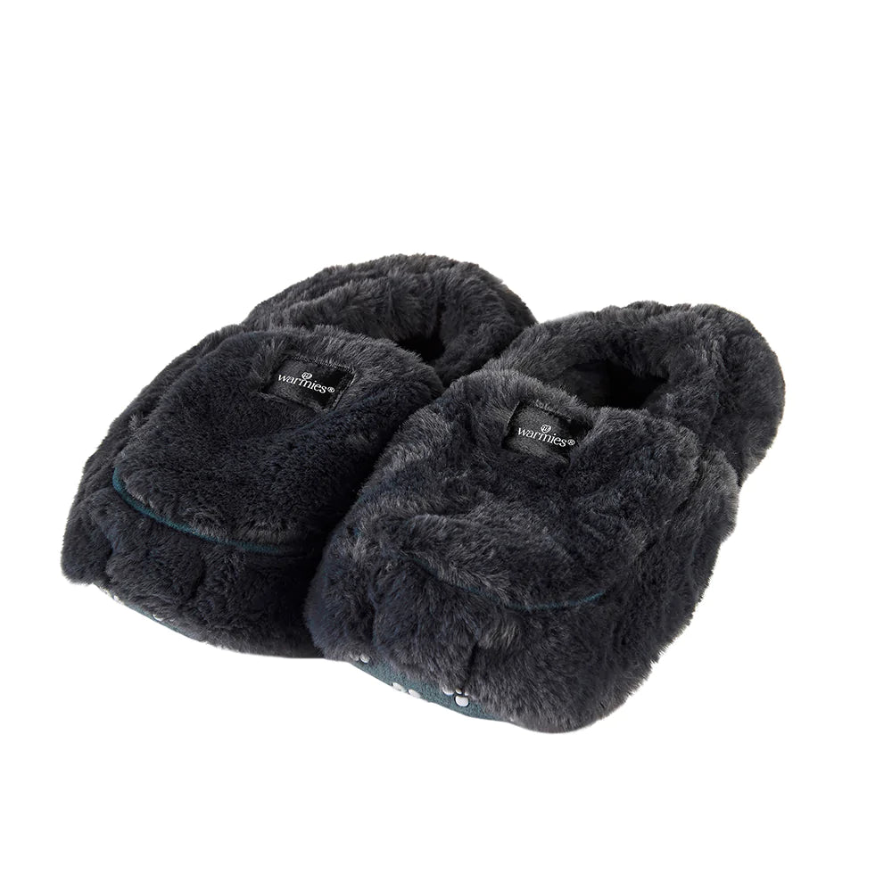 Cozy Body Luxury Charcoal Microwavable Slippers