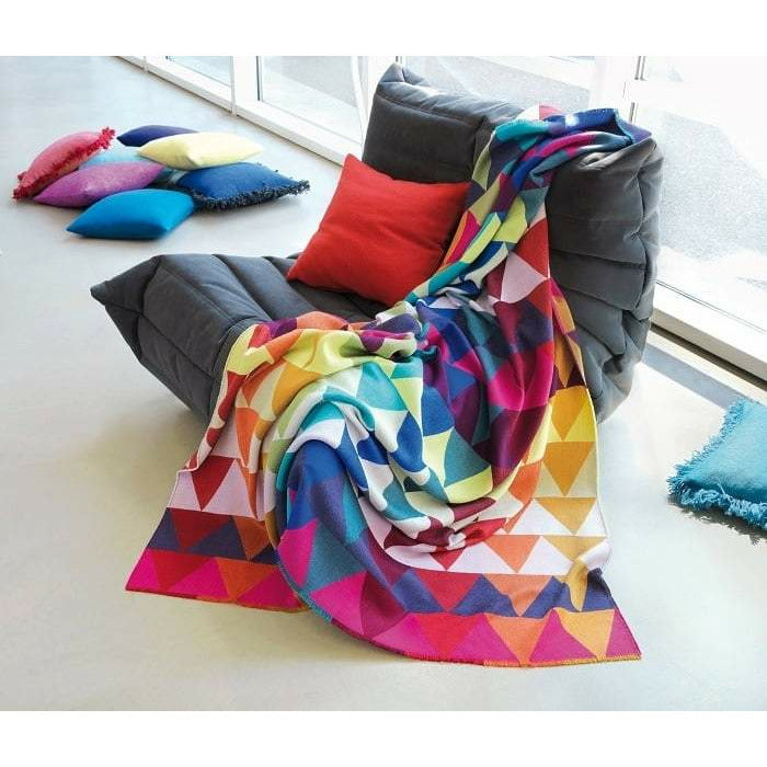 Colourful Soft Lambswool Mexico Bed Throw (200cm x 150cm)