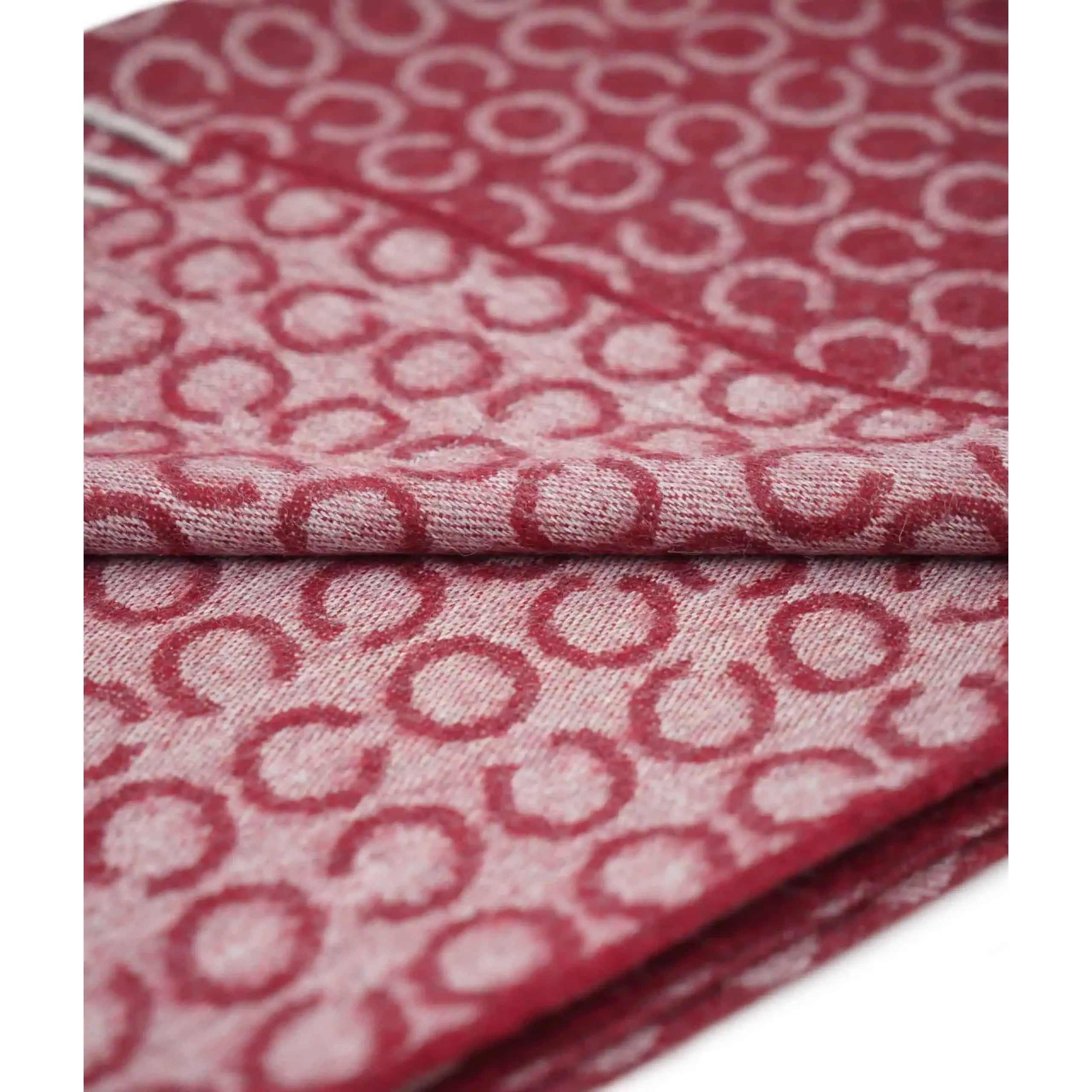 Wine Red and Grey 100% Pure Baby Alpaca Wool Sidney Throw (200cm x 130cm)